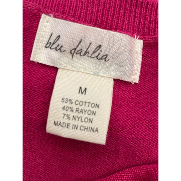 Blu Dahlia Women Long Sleeve Twisted Split Back Design Sweater Tunic Size M - Picture 12 of 13